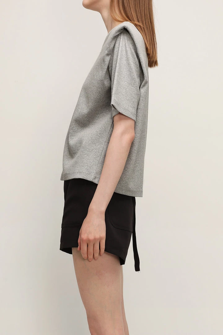 STORETS Aubrie Padded Shoulder T-shirt CLOTHING
