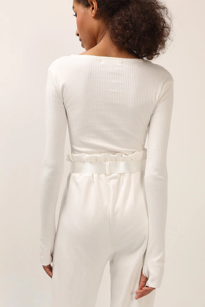 STORETS Liz Ribbed Cutout Top CLOTHING