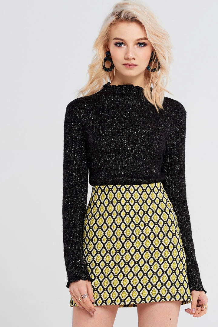 STORETS SALE Mia Jaquard Mini Skirt