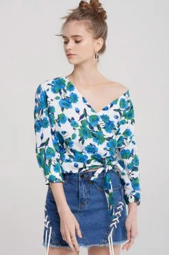 STORETS SALE Skylar Eyelet Denim Skirt CLOTHING