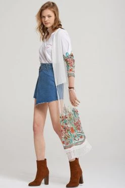 STORETS SALE CLOTHING Jiny Sheer Shawl Robe