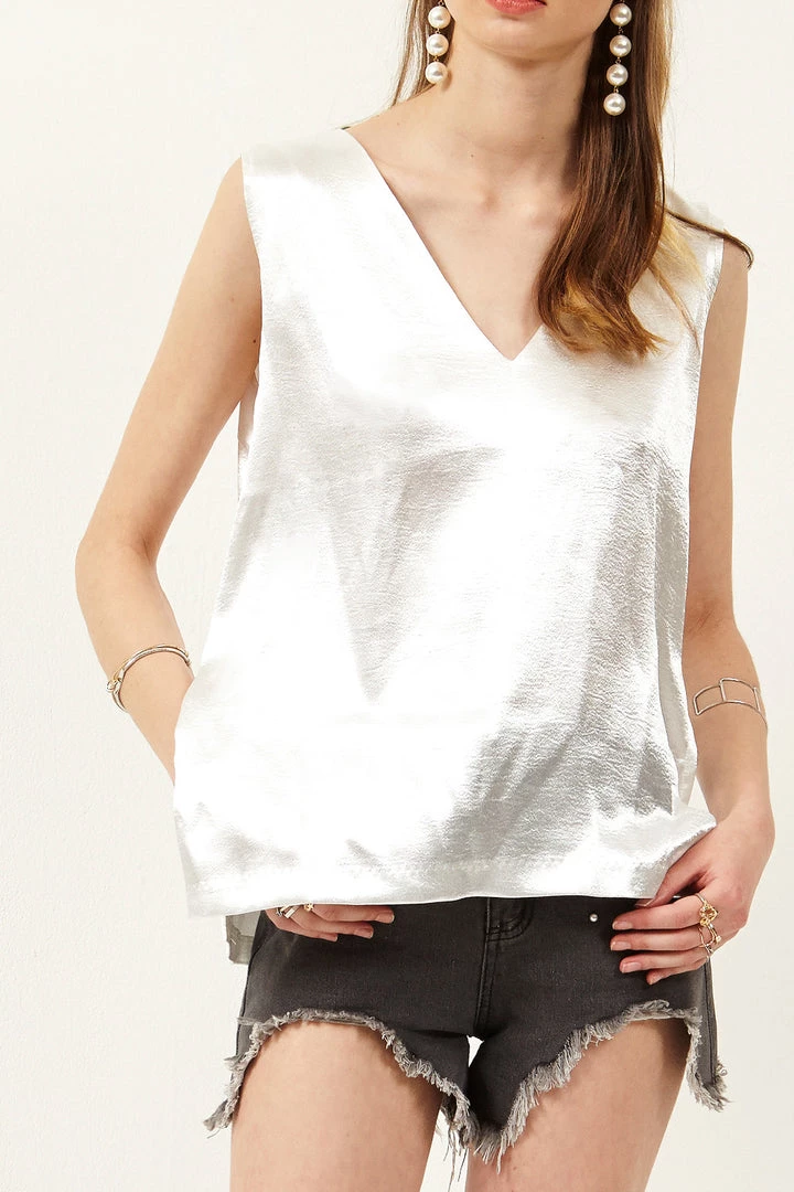 STORETS CLOTHING Lyn Back Belted Top