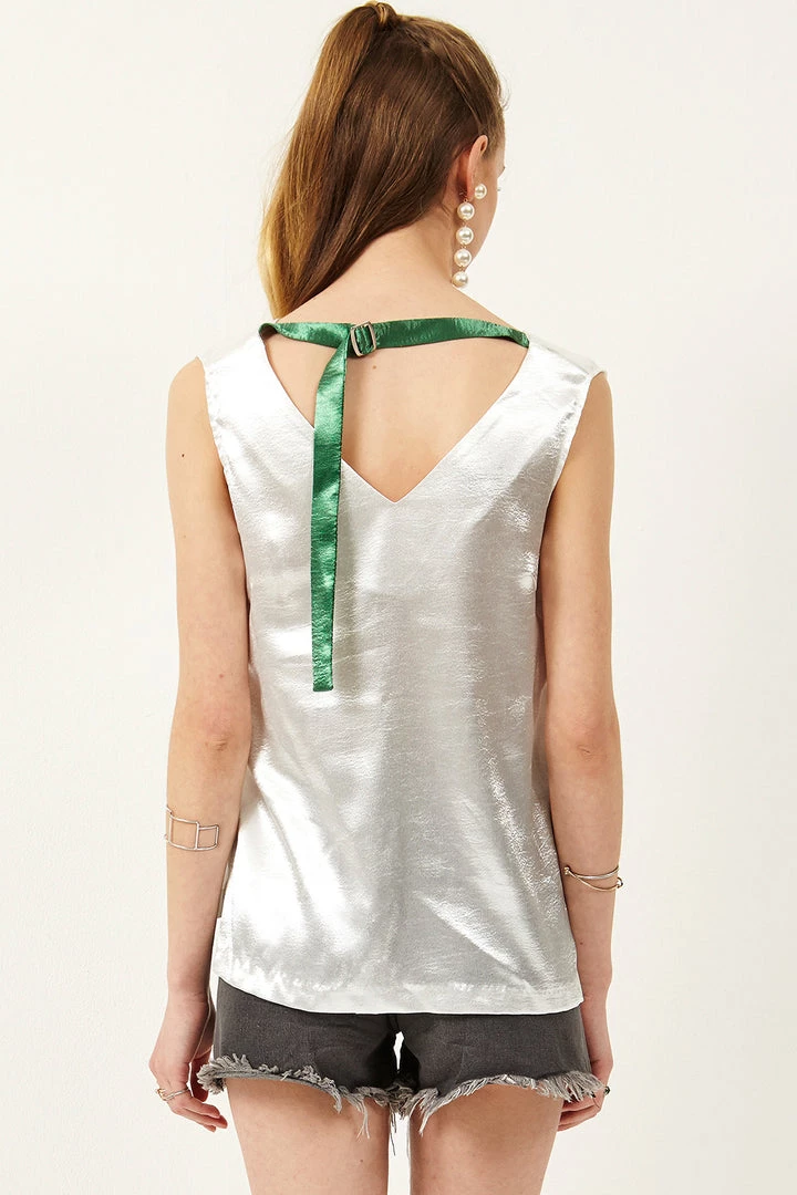 STORETS CLOTHING Lyn Back Belted Top