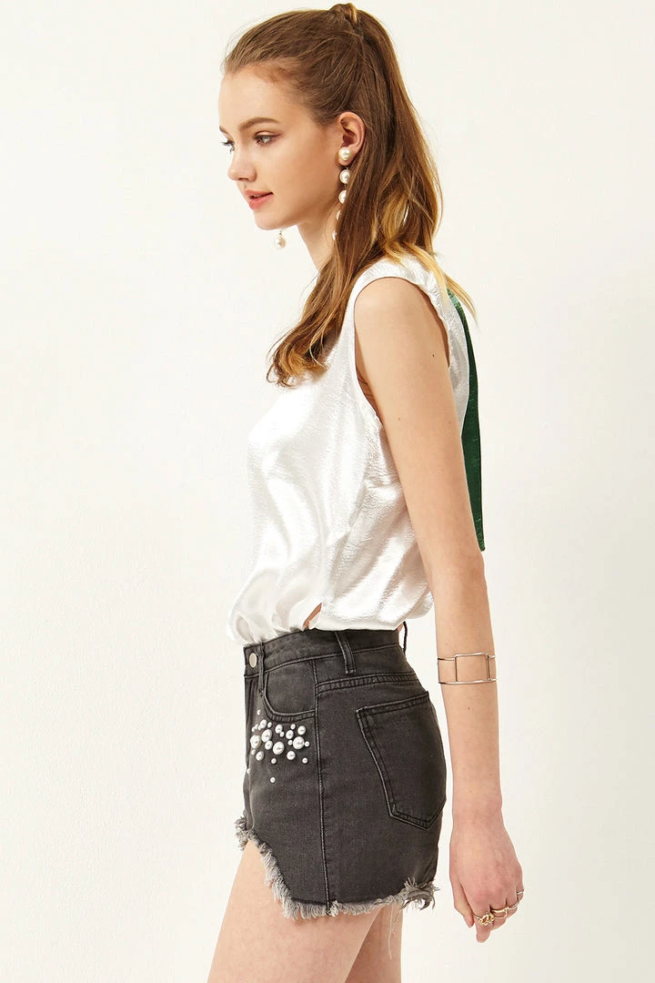 STORETS CLOTHING Lyn Back Belted Top