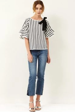 STORETS SALE Fay Ribbon Stripe Top