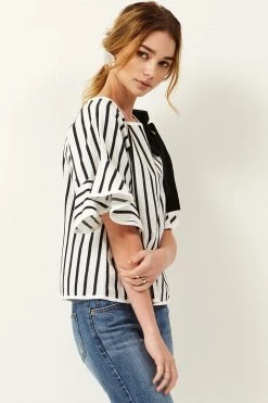 STORETS SALE Fay Ribbon Stripe Top