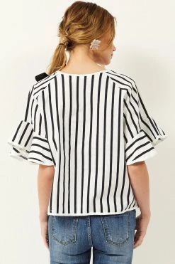 STORETS SALE Fay Ribbon Stripe Top