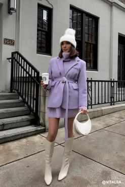 Vitaliia Nancy Wool Blend Blazer Coat