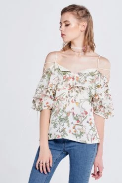 STORETS SALE CLOTHING Nora Strappy Sleeves Top