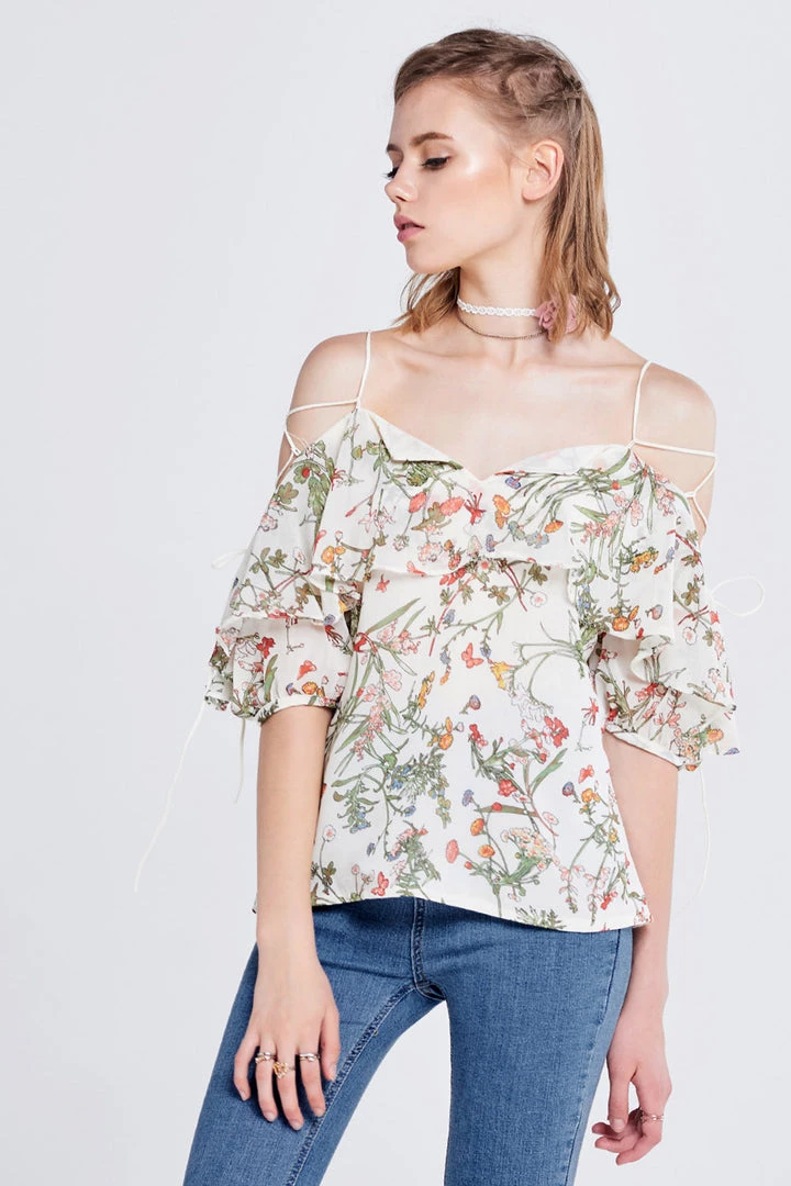 STORETS SALE CLOTHING Nora Strappy Sleeves Top