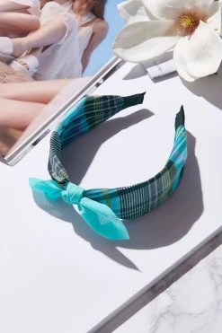 STORETS Plain Ribbon Checked Hairband