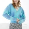 STORETS Bety Puff Sleeve Multicolor Cardigan CLOTHING