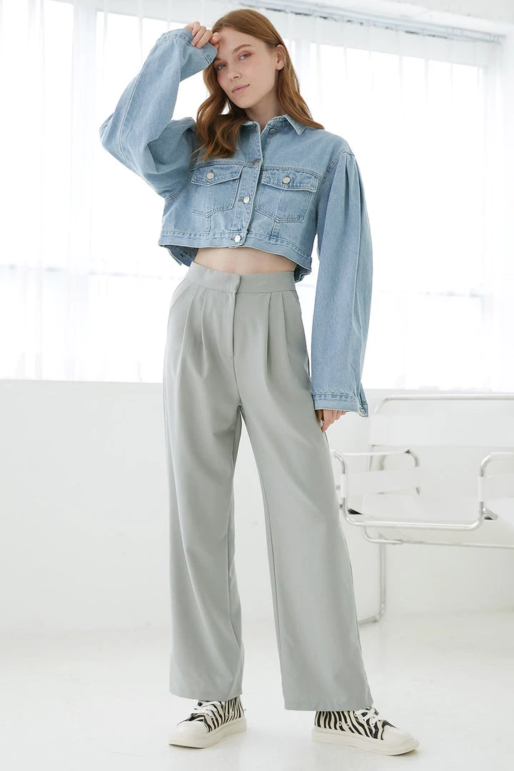 STORETS CLOTHING Luna Wide Leg Suit Trousers