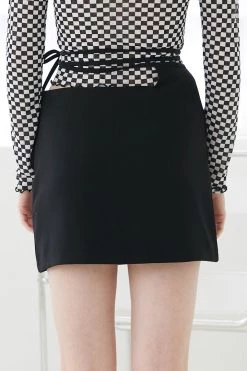 STORETS CLOTHING Zia Waist Cut Out Skirt W/String