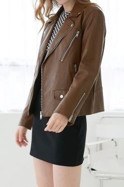STORETS Samantha Faux Leather Jacket CLOTHING