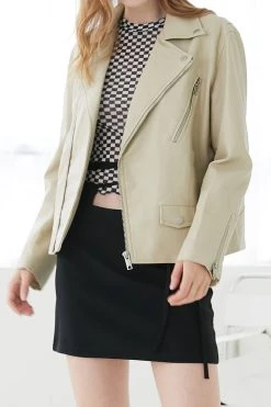 STORETS Samantha Faux Leather Jacket CLOTHING