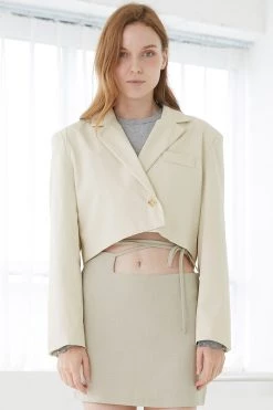 STORETS CLOTHING Andy Cropped Blazer Jacket