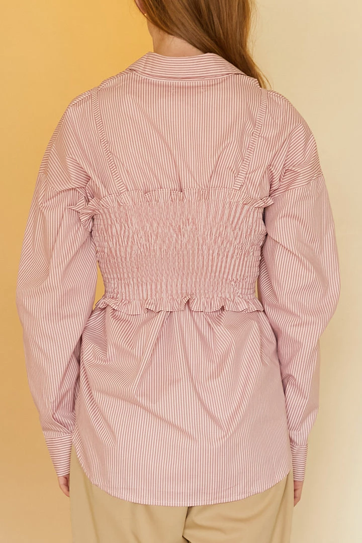 STORETS Nicole Striped Bustier Top