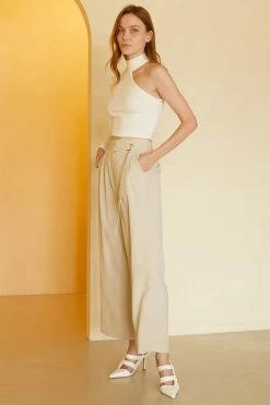 STORETS CLOTHING Angelina Pants With Front Buckle