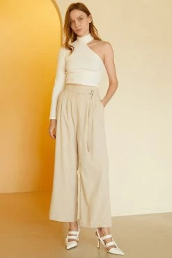 STORETS CLOTHING Angelina Pants With Front Buckle