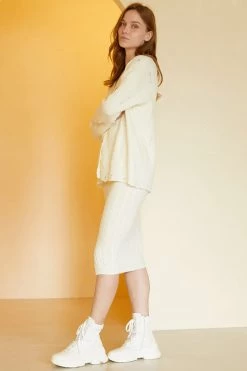 STORETS CLOTHING Liana Pretzel Dress And Cardi Set