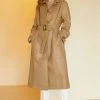 STORETS Danya Faux Leather Long Coat