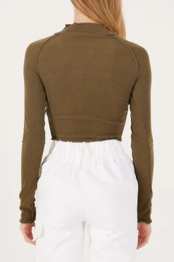 STORETS Arya Stitch Trim Knit Top