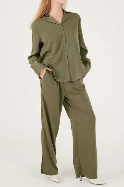 STORETS Rose Matte Satin Oversized Shirt CLOTHING