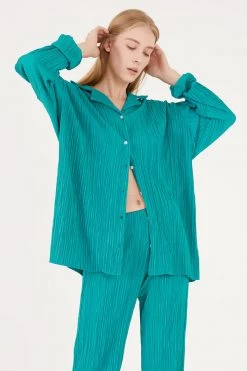 STORETS WHAT'S NEW Maria Oversized Plisse Shirt