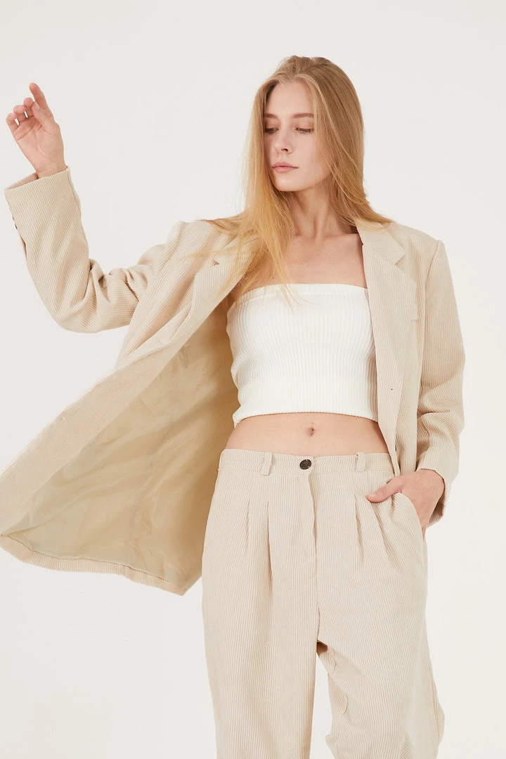 STORETS Clara Corduroy Oversized Blazer