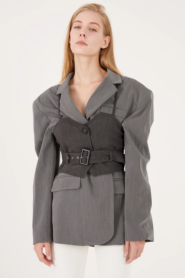 STORETS CLOTHING Abigail Bustier W/ Belt