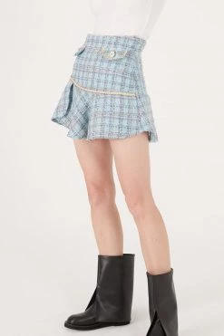 STORETS CLOTHING Remi Tweed Mini Skort