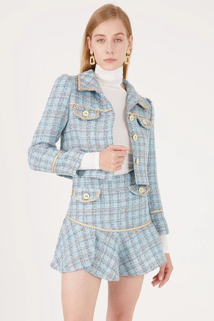 STORETS Remi Tweed Cropped Jacket