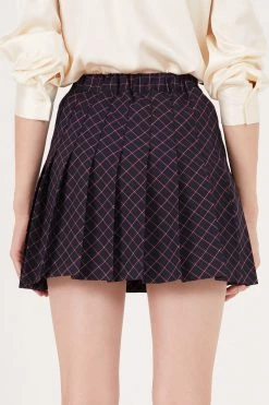 STORETS Zelda Plaid Pleated Mini Skort