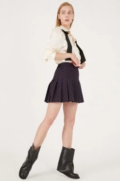 STORETS Zelda Plaid Pleated Mini Skort CLOTHING