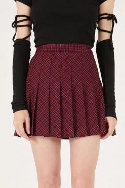 STORETS CLOTHING Zelda Plaid Pleated Mini Skort