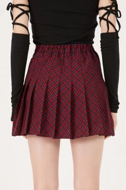 STORETS CLOTHING Zelda Plaid Pleated Mini Skort