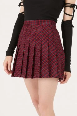 STORETS CLOTHING Zelda Plaid Pleated Mini Skort
