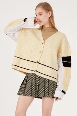 STORETS CLOTHING Nia Shirt Combo Cardigan