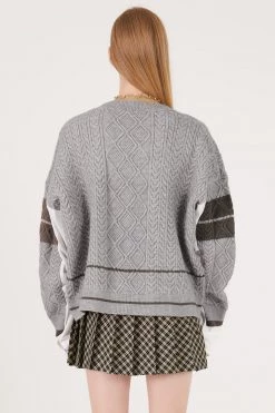 STORETS Nia Shirt Combo Cardigan CLOTHING