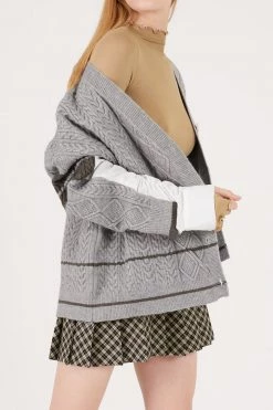 STORETS Nia Shirt Combo Cardigan CLOTHING