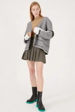 STORETS Nia Shirt Combo Cardigan CLOTHING