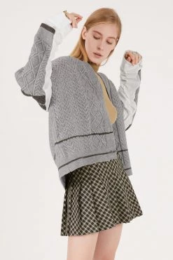 STORETS CLOTHING Nia Shirt Combo Cardigan