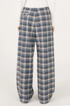 STORETS CLOTHING Keira Plaid Wide Pants