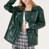STORETS Zariah Faux Croc Oversized Jacket
