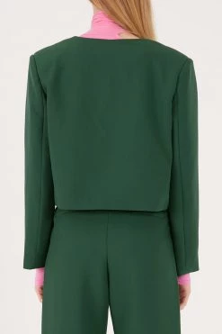 STORETS Reese Collarless Cropped Blazer