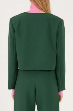 STORETS Influencer Reese Collarless Cropped Blazer