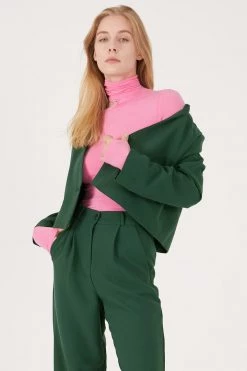 STORETS Influencer Reese Collarless Cropped Blazer