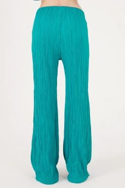 STORETS Maria Flared Leg Plisse Pants