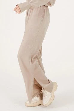 STORETS CLOTHING Rose Matte Satin Wide Leg Pants